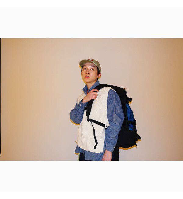 BEAMSBOY「サイド リボン レッドクロス ベスト」|ベスト・ジレ|