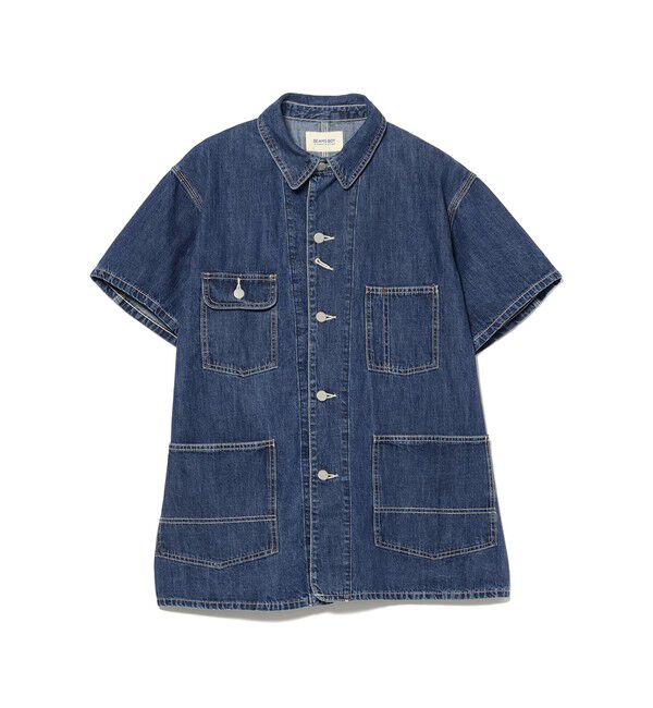 BEAMSBOY「デニム カバーオール ショートスリーブ」|ブルゾン・スタジャン|