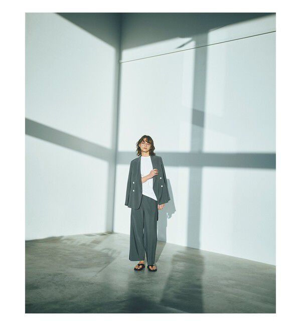 Demi-Luxe BEAMS 「AK+1 / シアー 4ボタン ダブル ジャケット」|ダッフルコート|