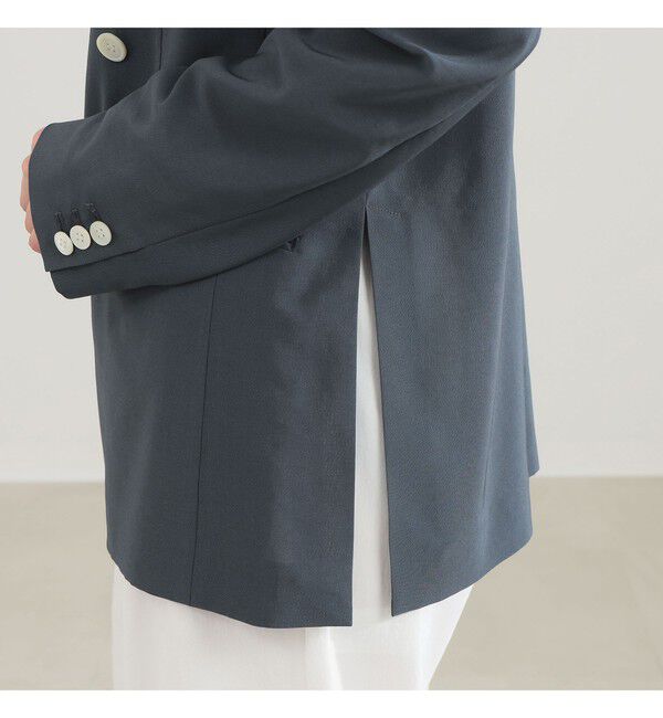 Demi-Luxe BEAMS 「AK+1 / シアー 4ボタン ダブル ジャケット」|ダッフルコート|