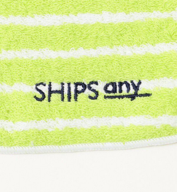 SHIPS any「SHIPS any: 今治 パイル生地 ボーダー ハンドタオル」|ハンカチ|