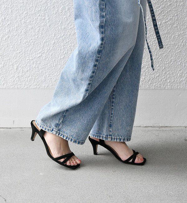 SHIPS any「SHIPS any: クロス ストラップ サンダル」|サンダル|