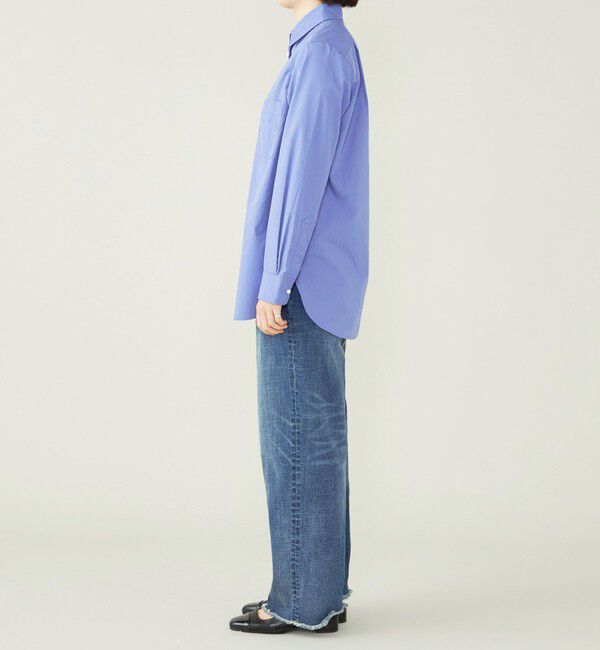 quaranciel「quaranciel:〈洗濯機可能〉REPREVE パールモチーフ ハンサム シャツ」|シャツ・ブラウス|