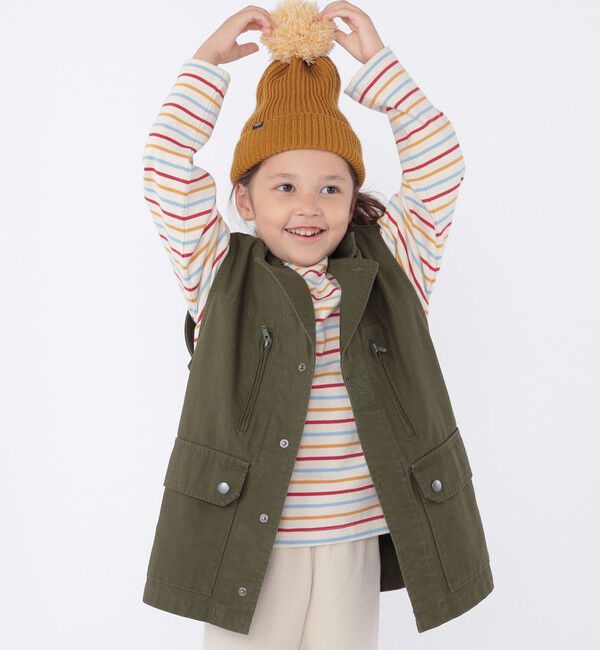 SHIPS KIDS「SHIPS KIDS:ポンポン ニット ワッチ」|ニット帽|