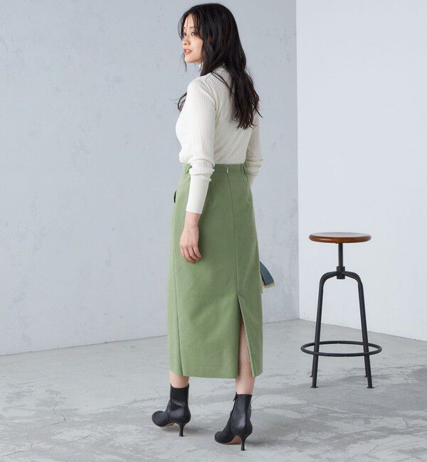 SHIPS for women「SHIPS Primary Navy Label:シルク カシミヤ タートルネック」|ニット・セーター|