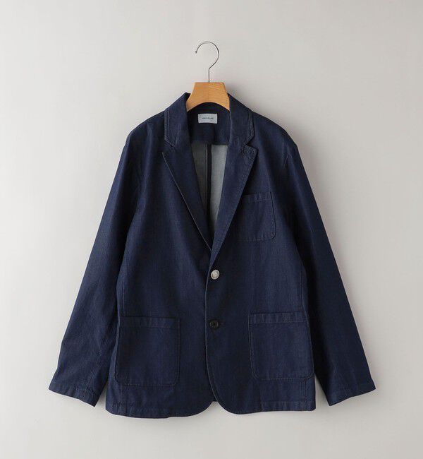 SHIPS KIDS「ARCH＆LINE:155～165cm / インディゴ ベーシック ジャケット」|テーラードジャケット|ネイビー