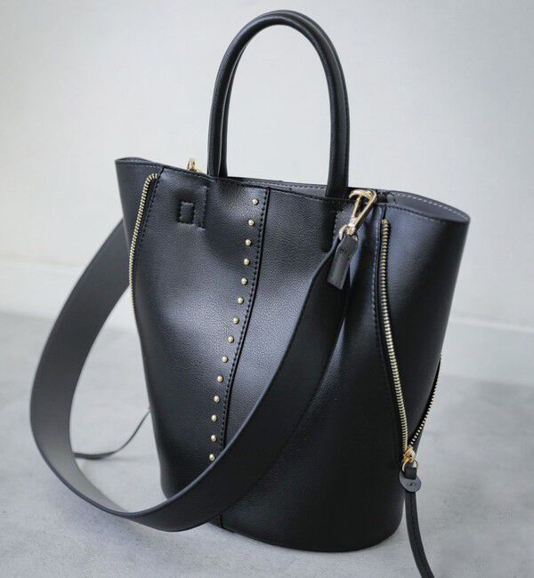 quaranciel「《一部追加予約》quaranciel: 2way スタッズ バケツ トート バッグ」|トートバッグ|