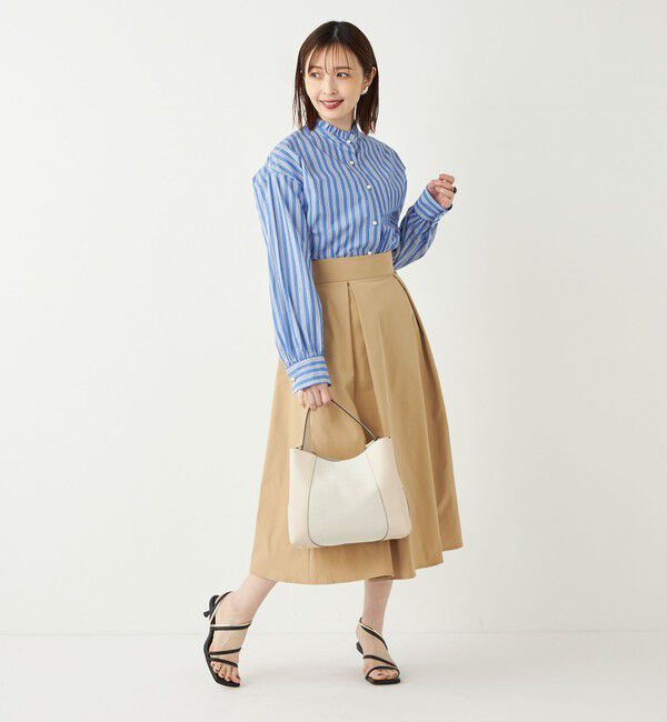 SHIPS Colors 「SHIPS Colors:〈洗濯機可能〉カラー タック スカート4」|フレア|