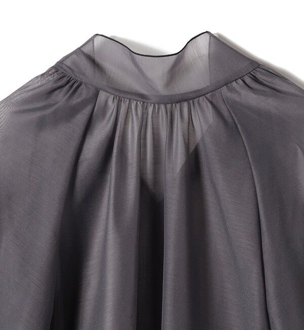 SHIPS for women「〈手洗い可能〉オーガンジー リボン ブラウス」|シャツ・ブラウス|