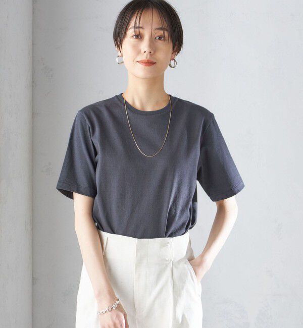 SHIPS for women「〈手洗い可能〉ベーシック TEE」|Tシャツ・カットソー|