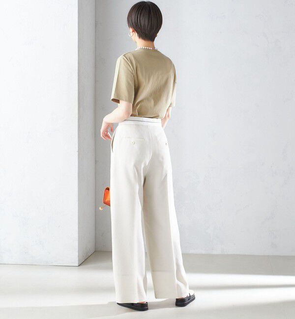 SHIPS for women「〈手洗い可能〉ベーシック TEE」|Tシャツ・カットソー|