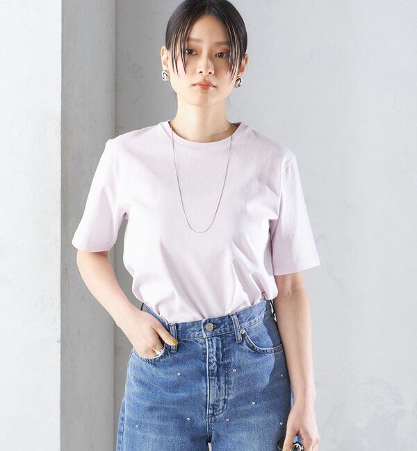 SHIPS for women「〈手洗い可能〉ベーシック TEE」|Tシャツ・カットソー|