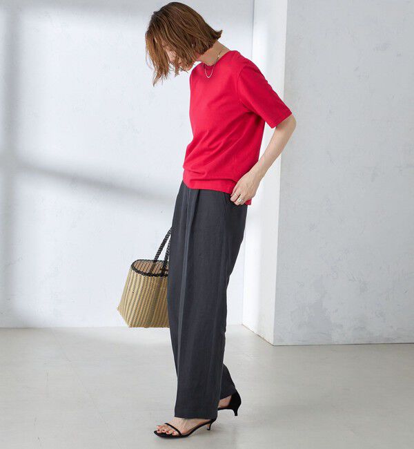 SHIPS for women「〈手洗い可能〉ベーシック TEE」|Tシャツ・カットソー|