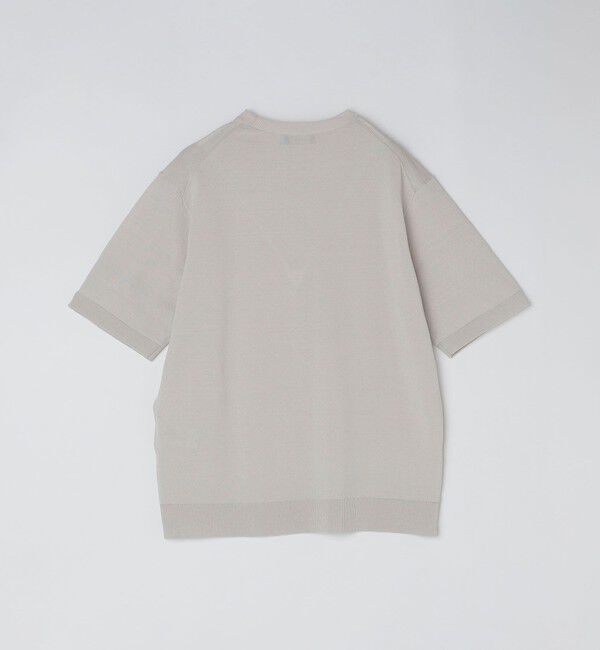 SHIPS「SHIPS: 〈手洗い可能〉 14ゲージ TEXBRID(R) リネン ニット Tシャツ」|ニット・セーター|