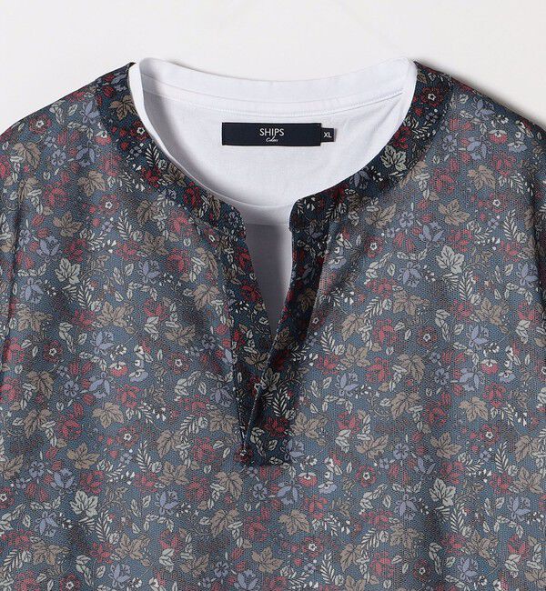 SHIPS Colors 「SHIPS Colors:シアー メッシュ プリント アンサンブル プルオーバー◇」|プルオーバー|