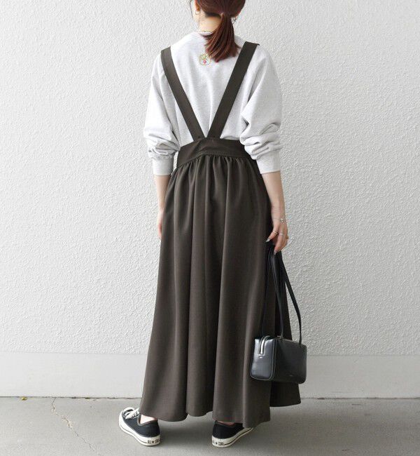 SHIPS any「SHIPS any:〈洗濯機可能〉ウーステッド ハイウエスト ジャンパースカート」|ジャンパースカート|