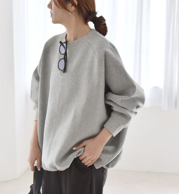 quaranciel「quaranciel:〈洗濯機可能〉ポンチ ドロスト ルーズ プルオーバー」|スウェット・ジャージ|