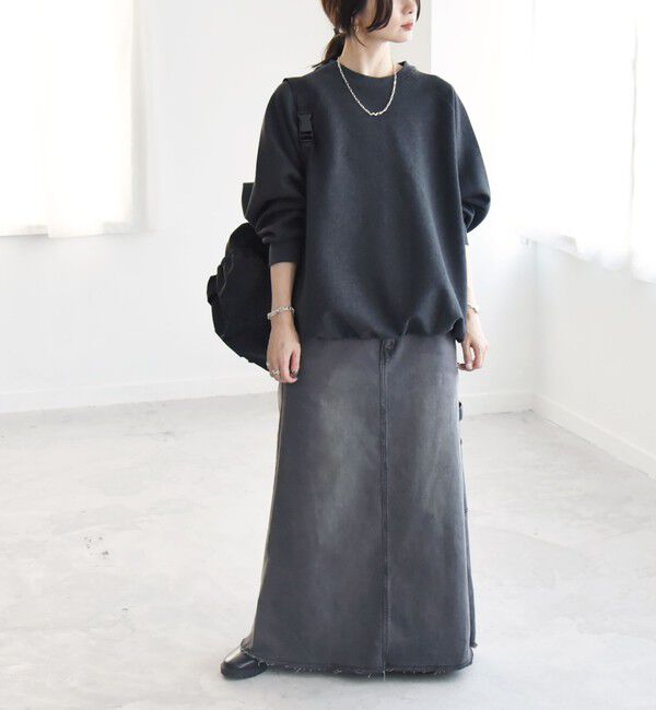 quaranciel「quaranciel:〈洗濯機可能〉ポンチ ドロスト ルーズ プルオーバー」|スウェット・ジャージ|