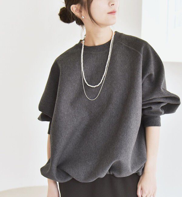 quaranciel「quaranciel:〈洗濯機可能〉ポンチ ドロスト ルーズ プルオーバー」|スウェット・ジャージ|