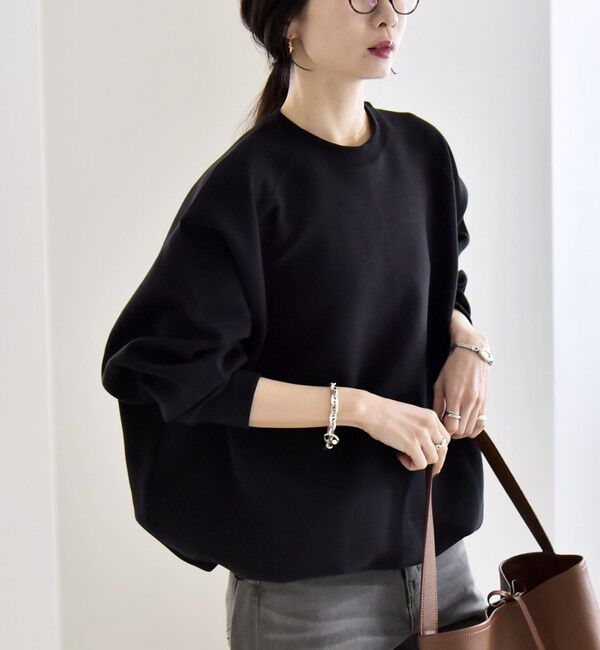 quaranciel「quaranciel:〈洗濯機可能〉ポンチ ドロスト ルーズ プルオーバー」|スウェット・ジャージ|