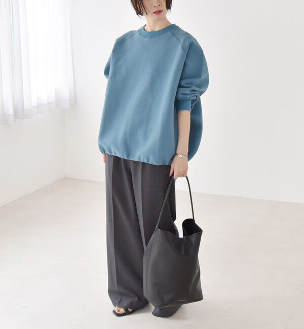 quaranciel「quaranciel:〈洗濯機可能〉ポンチ ドロスト ルーズ プルオーバー」|スウェット・ジャージ|