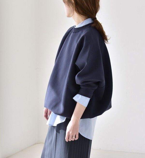 quaranciel「quaranciel:〈洗濯機可能〉ポンチ ドロスト ルーズ プルオーバー」|スウェット・ジャージ|