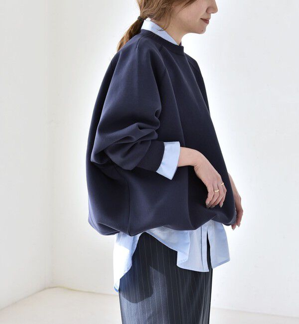 quaranciel「quaranciel:〈洗濯機可能〉ポンチ ドロスト ルーズ プルオーバー」|スウェット・ジャージ|