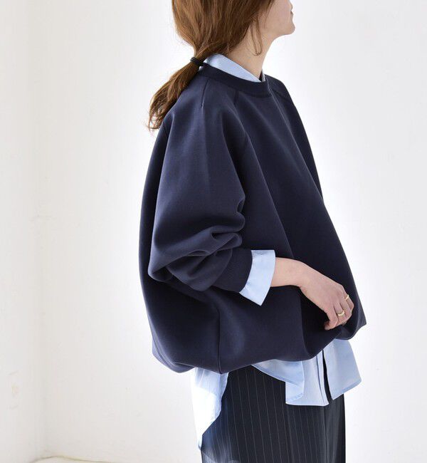 quaranciel「quaranciel:〈洗濯機可能〉ポンチ ドロスト ルーズ プルオーバー」|スウェット・ジャージ|