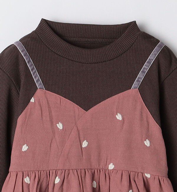 SHIPS Colors 「SHIPS Colors: 100～140cm /〈洗濯機可能〉ハート エンブロイダリー ワンピース」|ワンピース|