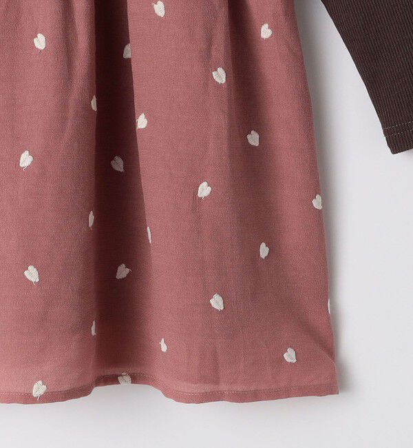 SHIPS Colors 「SHIPS Colors: 100～140cm /〈洗濯機可能〉ハート エンブロイダリー ワンピース」|ワンピース|