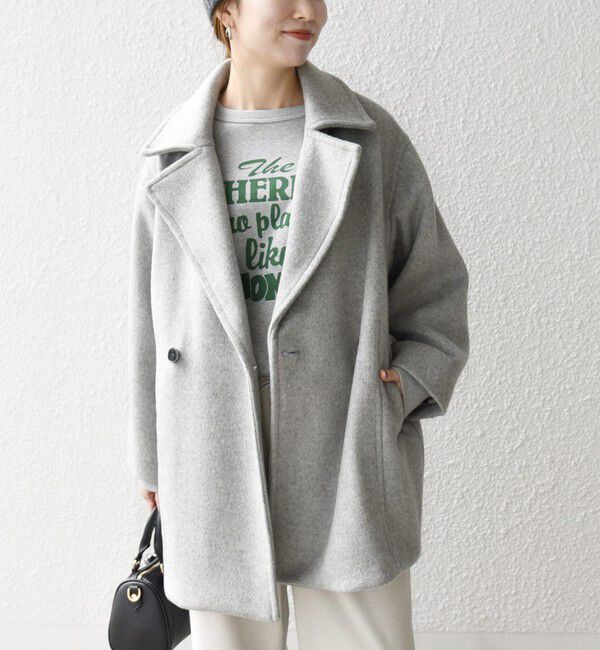 SHIPS any「SHIPS any: ウール コクーン テーラード ショート コート 25AW」|その他|