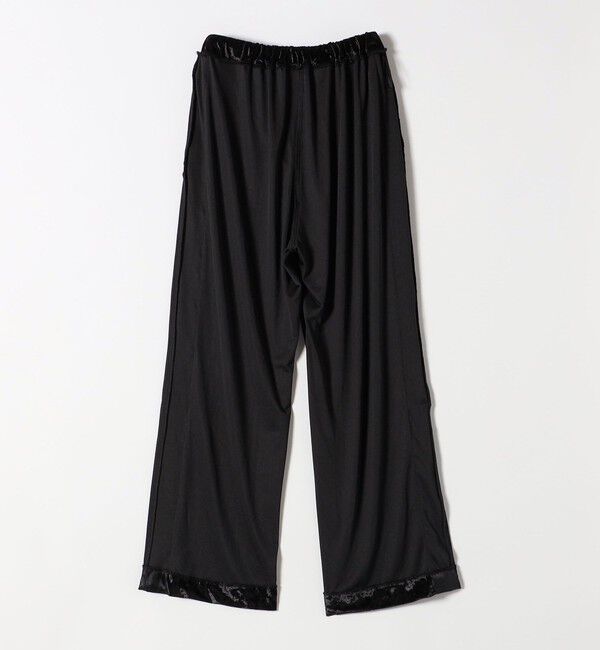 SHIPS any「SHIPS any:〈手洗い可能〉クラッシュ ベロア サイドライン ワイド イージー パンツ」|その他|