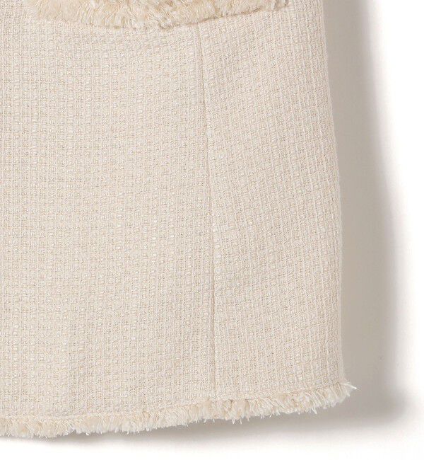 SHIPS for women「スラブ ツイード ロング ジレ（セレモニー対応可）」|ベスト・ジレ|