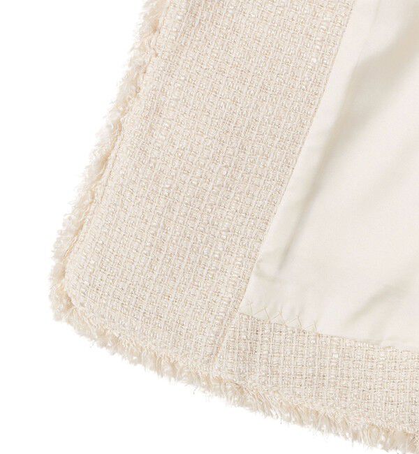 SHIPS for women「スラブ ツイード ロング ジレ（セレモニー対応可）」|ベスト・ジレ|