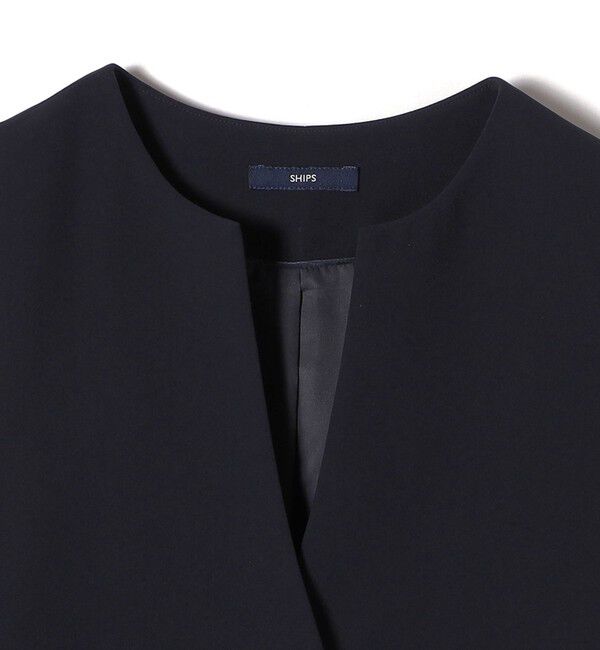 SHIPS for women「ダブル クロス ジレ （セレモニー対応可）」|ベスト・ジレ|