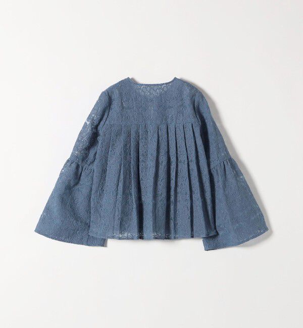 SHIPS any「SHIPS any:〈手洗い可能〉フラワーレース エンブロイダリー フレア シアー ブラウス」|シャツ・ブラウス|