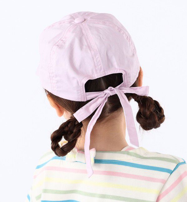 SHIPS KIDS「SHIPS KIDS:〈吸水速乾〉バック リボン キャップ」|キャップ・キャスケット|
