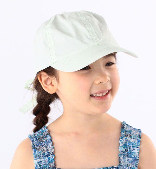 SHIPS KIDS「SHIPS KIDS:〈吸水速乾〉バック リボン キャップ」|キャップ・キャスケット|