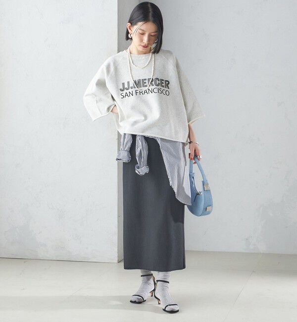 SHIPS for women「【SHIPS別注】〈洗濯機可能〉J.J MERCER:別注 7分袖 プリント スウェット」|スウェット・ジャージ|