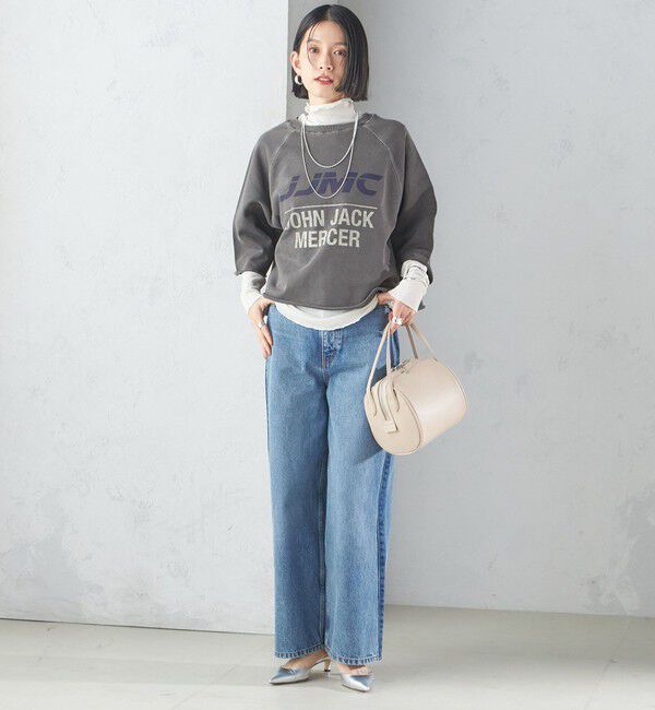 SHIPS for women「【SHIPS別注】〈洗濯機可能〉J.J MERCER:別注 7分袖 プリント スウェット」|スウェット・ジャージ|