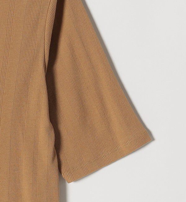 SHIPS any「SHIPS any:〈洗濯機可能〉シアー リブ ハーフ スリーブ クルーネック TEE」|Tシャツ・カットソー|