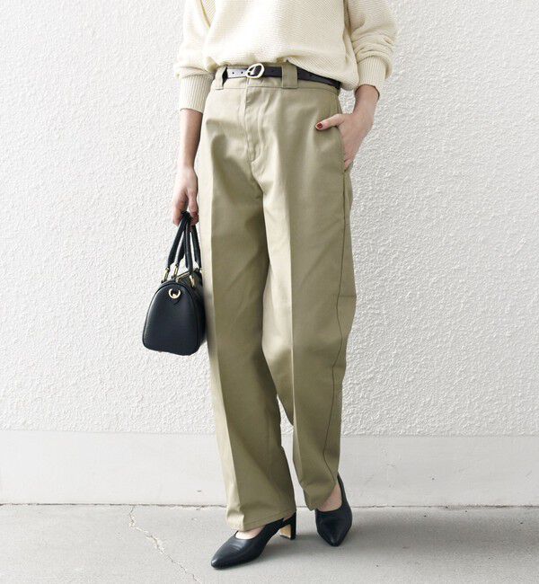 SHIPS any「【SHIPS any別注】Dickies:〈洗濯機可能〉874 T/C ツイル チノパンツ」|チノ|ベージュ