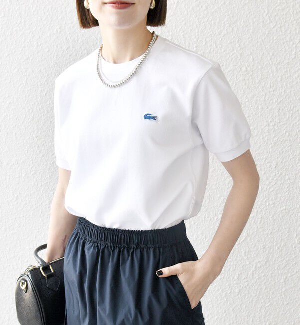 SHIPS any「【SHIPS any別注】LACOSTE:〈洗濯機可能〉PIQUE クルーネック Tシャツ 26SS」|Tシャツ・カットソー|