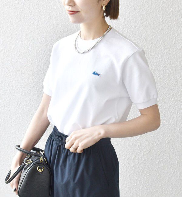 SHIPS any「【SHIPS any別注】LACOSTE:〈洗濯機可能〉PIQUE クルーネック Tシャツ 26SS」|Tシャツ・カットソー|