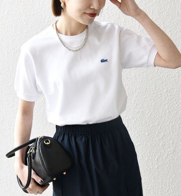 SHIPS any「【SHIPS any別注】LACOSTE:〈洗濯機可能〉PIQUE クルーネック Tシャツ 26SS」|Tシャツ・カットソー|