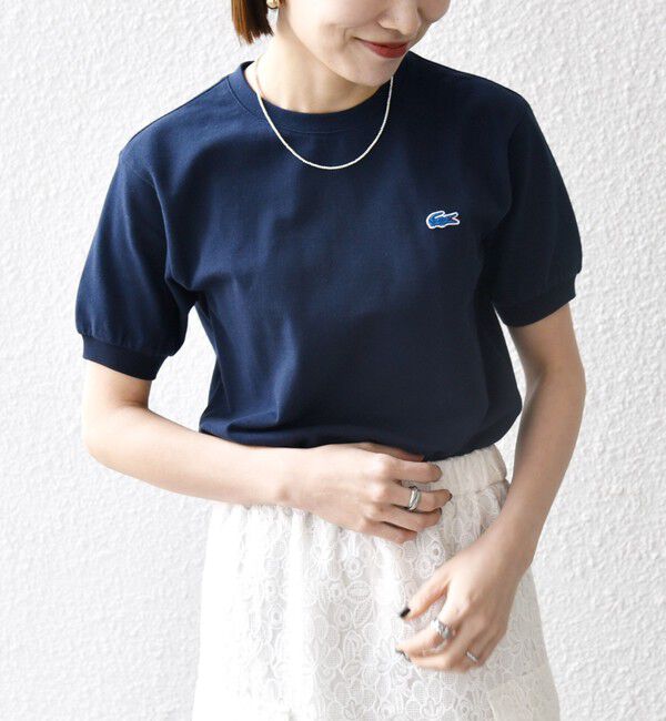 SHIPS any「【SHIPS any別注】LACOSTE:〈洗濯機可能〉PIQUE クルーネック Tシャツ 26SS」|Tシャツ・カットソー|