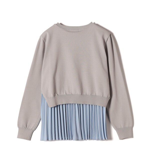 SHIPS Colors 「SHIPS Colors:〈手洗い可能〉ヘムプリーツ ドッキング ニット」|ニット・セーター|