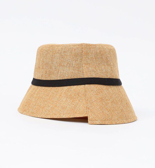 quaranciel「quaranciel :〈手洗い可能〉リネン ライク リボン バケット ハット」|ハット|