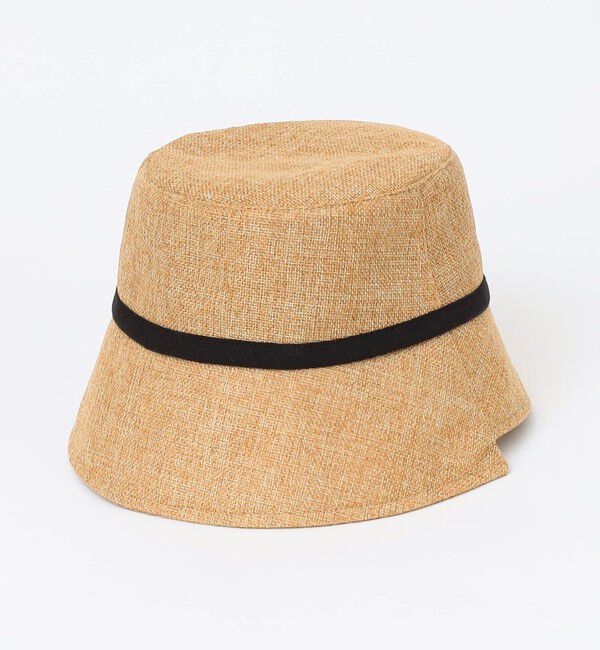 quaranciel「quaranciel :〈手洗い可能〉リネン ライク リボン バケット ハット」|ハット|