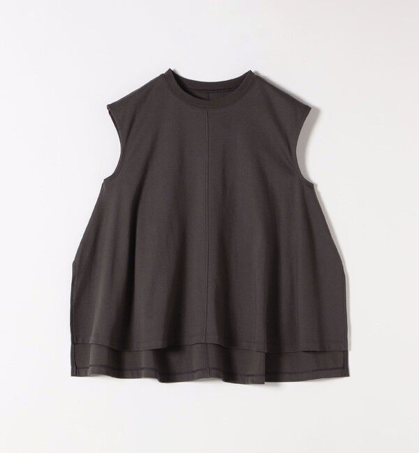 SHIPS any「SHIPS any:〈接触冷感/汗染み防止加工/洗濯機可能〉Aライン フレンチスリーブ TEE」|Tシャツ・カットソー|